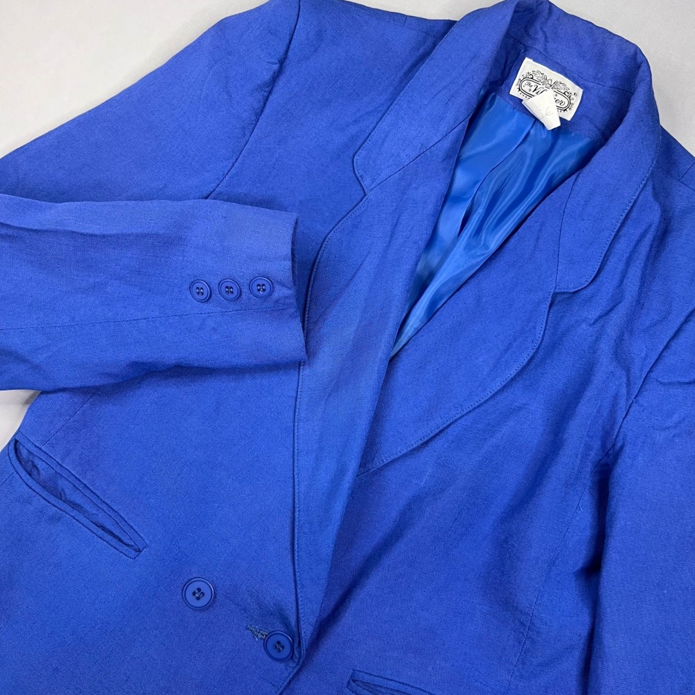 Vintage The Villager Women's Blue Blazer | Size 12 | Office
